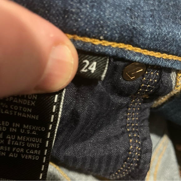 7 For All Mankind The Ankle Skinny Jeans - Sz 24 - Picture 7 of 7